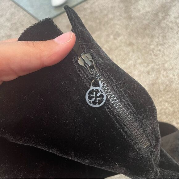 GUESS {6} Over-the-Knee Boots Black Lolo EUC Women’s Velvet Boot - Picture 9 of 10